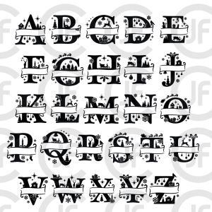 Christmas Letters / Letras Navideñas SVG – PNG