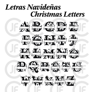 Christmas Letters / Letras Navideñas SVG – PNG